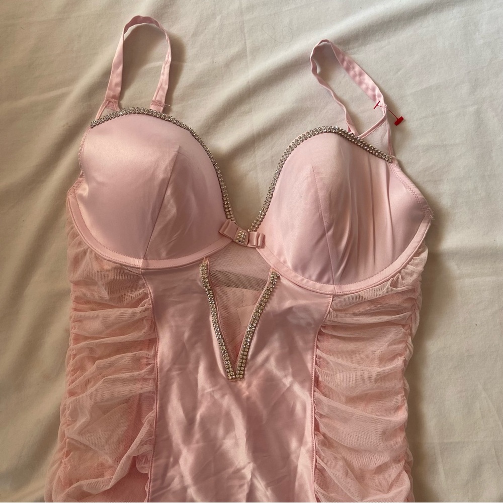 Victoria secret pink bling slip chemise cami top - Picture 4 of 4